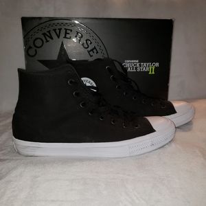 Converse Chuck Taylor II Hi Tops Black Size 12
